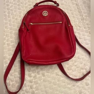 Tommy Hilfiger mini faux leather backpack